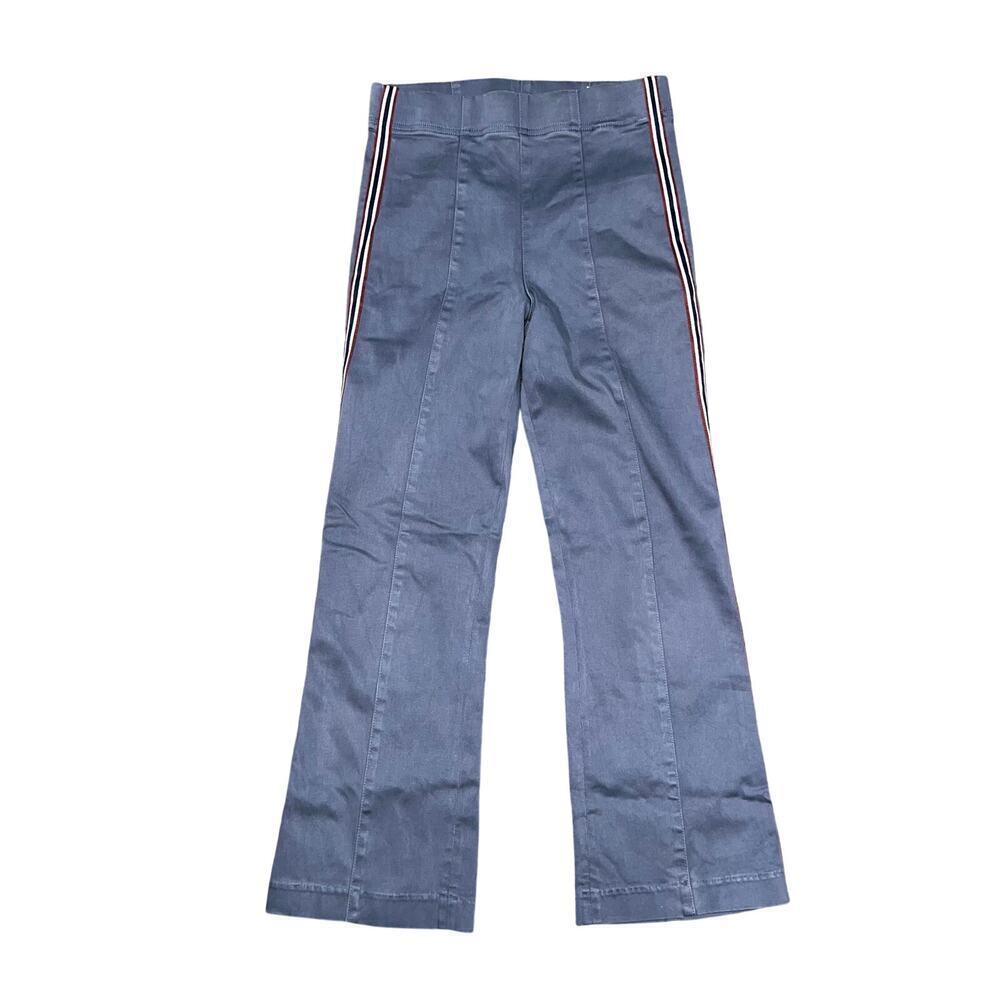 LEVEL 99 Grey W/ Striped Side Strech Wide Leg Pant Size S